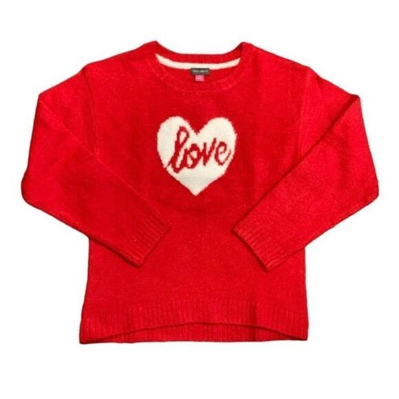 VINCE CAMUTO - Girls Sz M (7-8) “Love” Sweater in Cozy Acrylic/Poly Blend. CUTE! - Picture 12 of 13